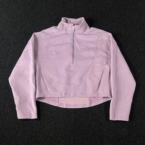 Spyder‎ Active Womens Lavender Purple Quarter Zip Pullover Cropped Top Small